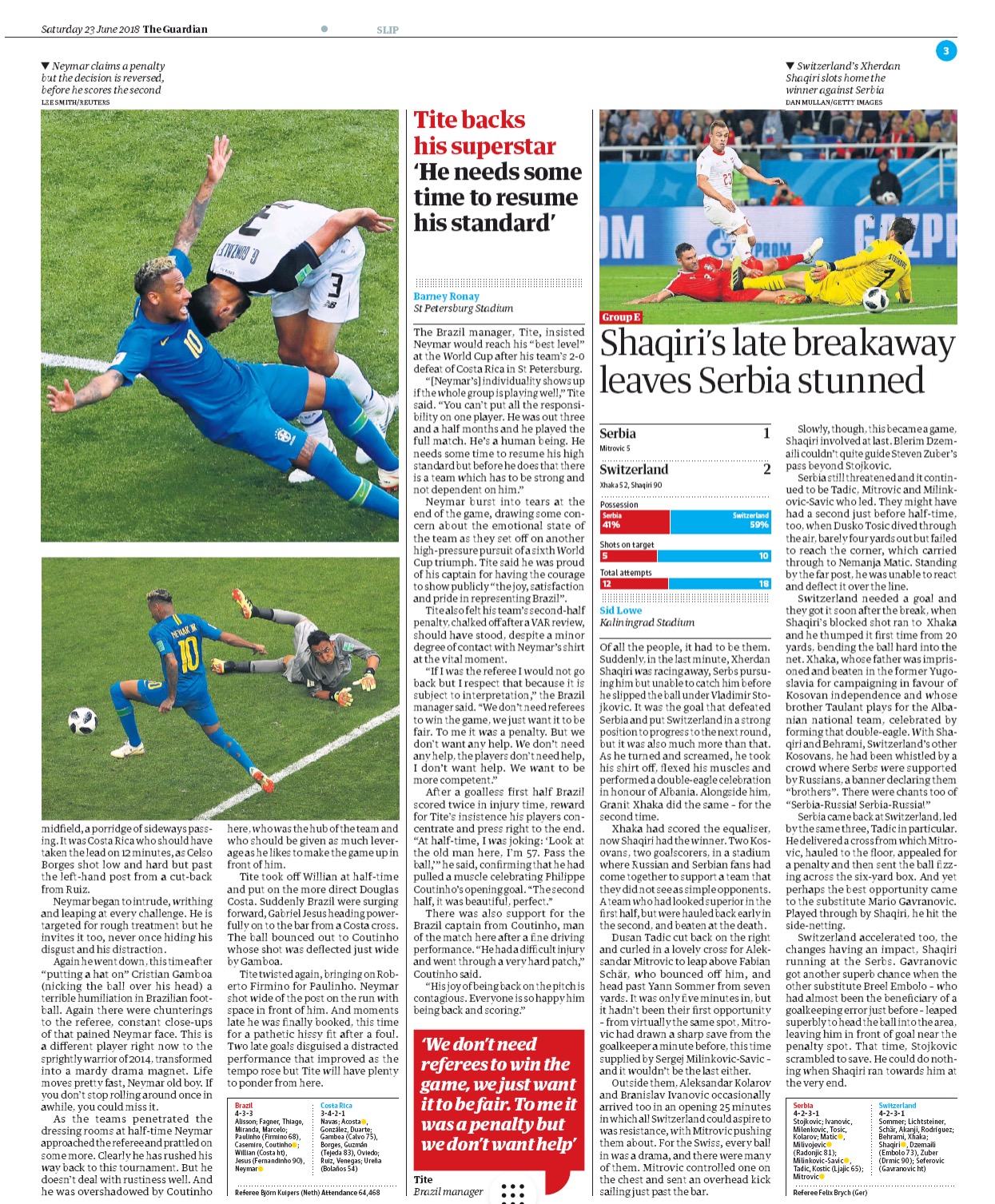 WC special coverage of guardian News Paper Design