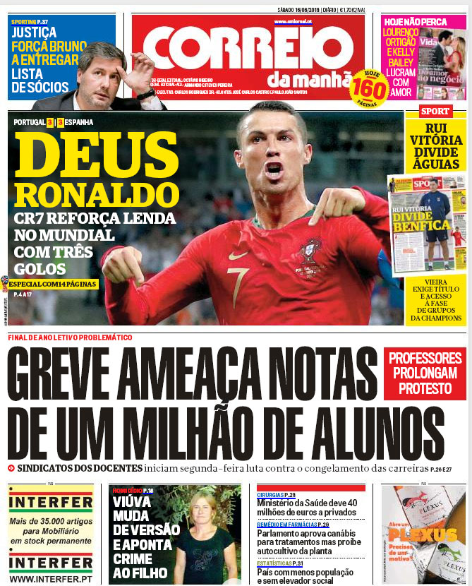 See how Portuguese newspaper’s celebrated Ronaldo’s victory – News